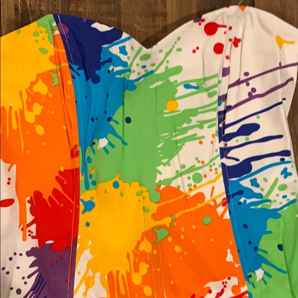 Drop Cloth Splatter Art Dress - Picture 2 of 6